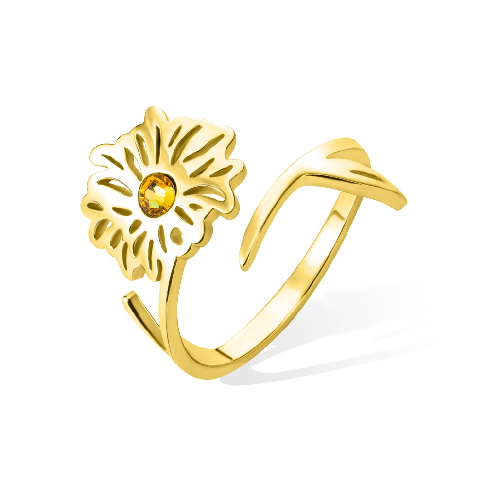 Custom Bouquet Birth Flower Ring
