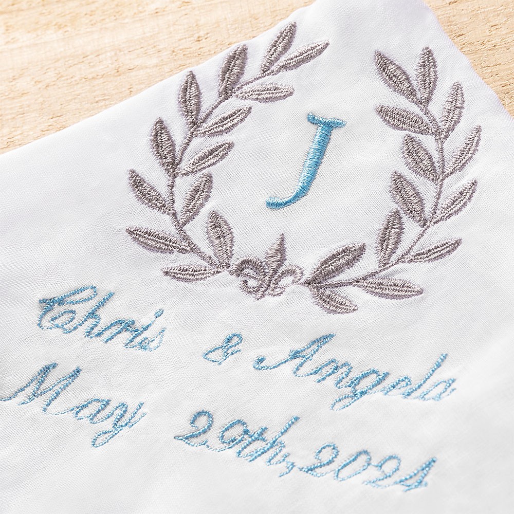 Wedding Monogram Handkerchief