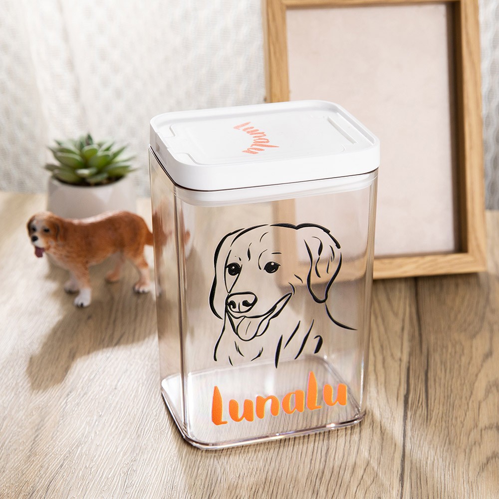 Boîte à friandises personnalisée pour portrait d'animal de compagnie