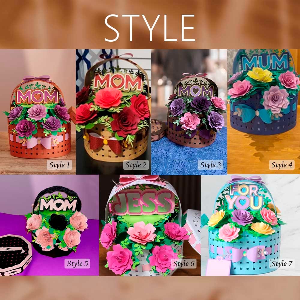 bouquet de fleurs pop-up