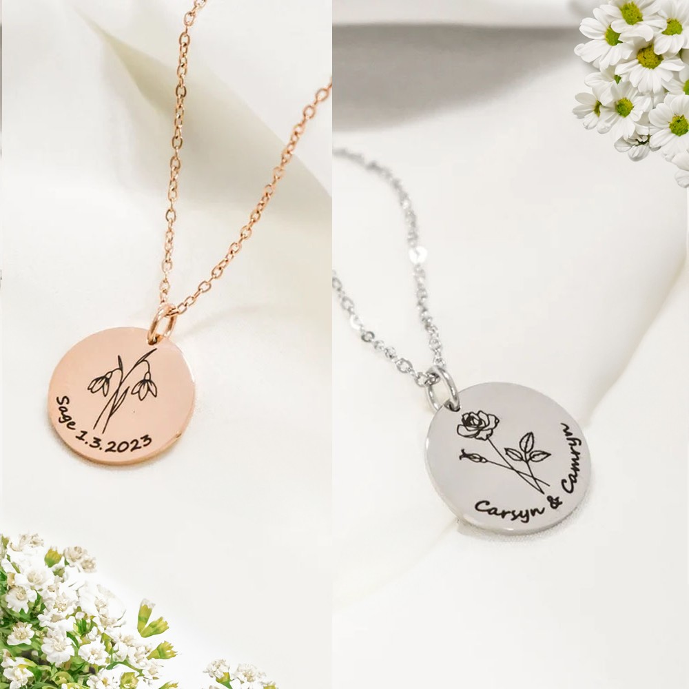 collier gravé
