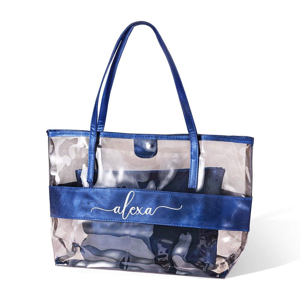 transparent tote bag