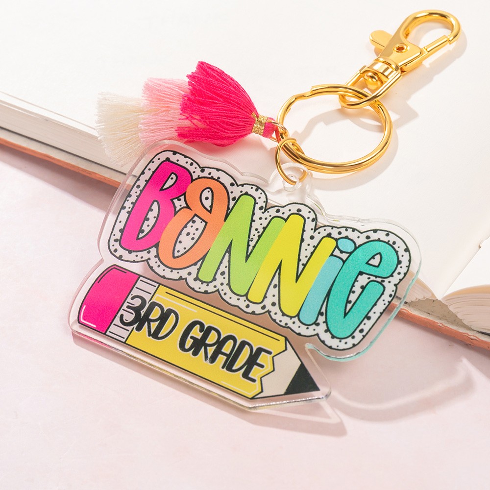 Backpack Name Keychain
