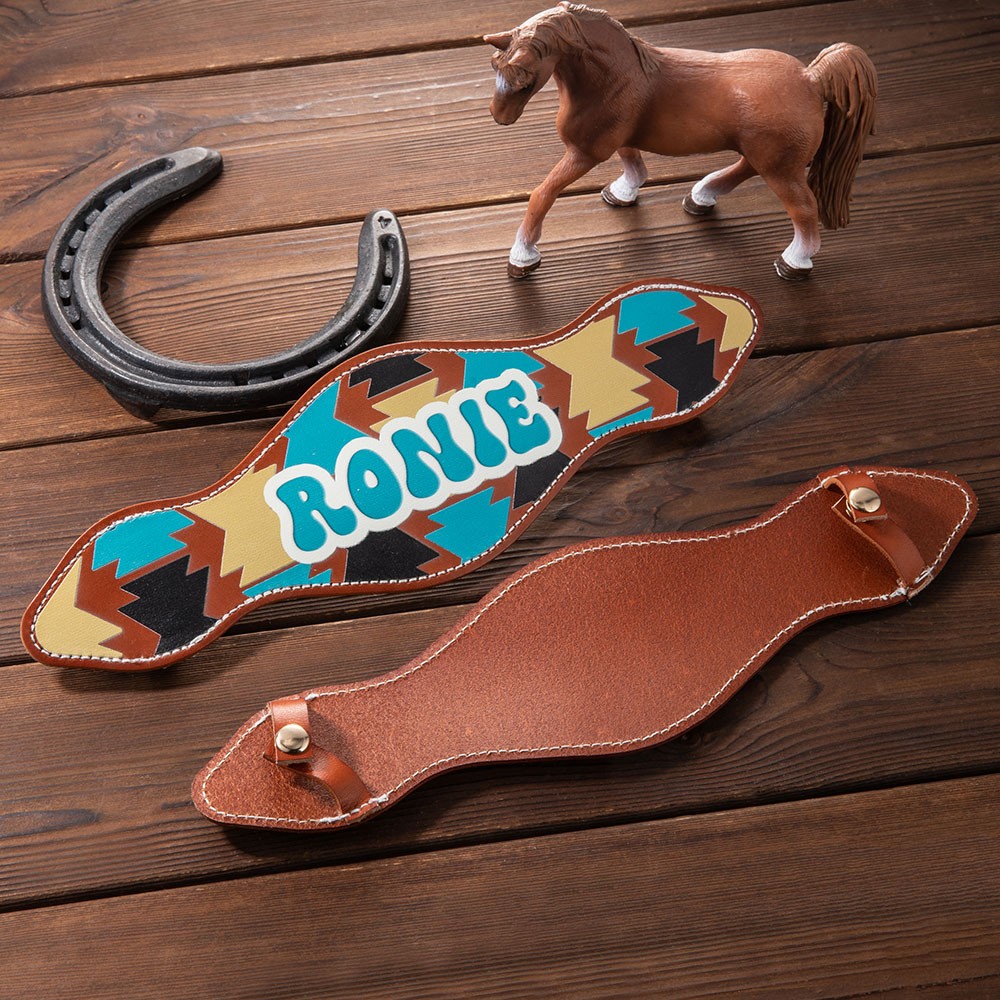 Personalized Name Leather Nosebands, Custom Name Tags for Horses, Memorial Decoration, Horse Accessories, Gifts for Horse Lovers/Equestrian