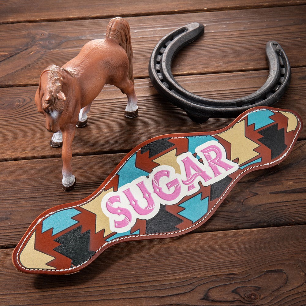 Personalized Name Leather Nosebands, Custom Name Tags for Horses, Memorial Decoration, Horse Accessories, Gifts for Horse Lovers/Equestrian