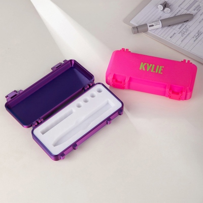 Personalized Name 3D Printed Injection Pen Travel Case, Custom Mounjaro Pen Organizer Storage Box, Case for Insulin Pen, Gift for Diabetes Patients