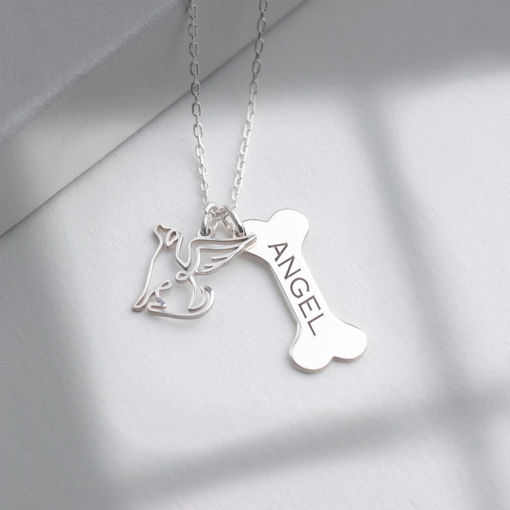 Collier de nom de chien personnalisé