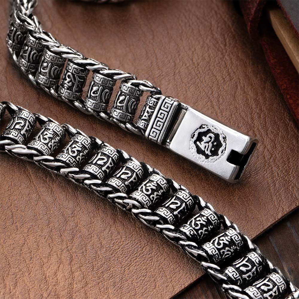 Bracelet en Argent Moulin à Prières