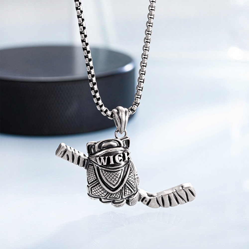 Ice Hockey Necklace