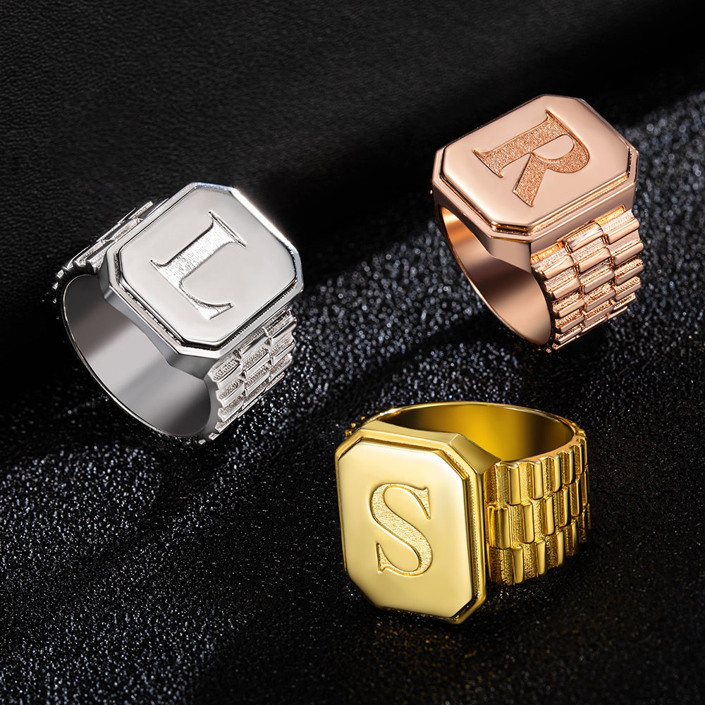 mens silver rings