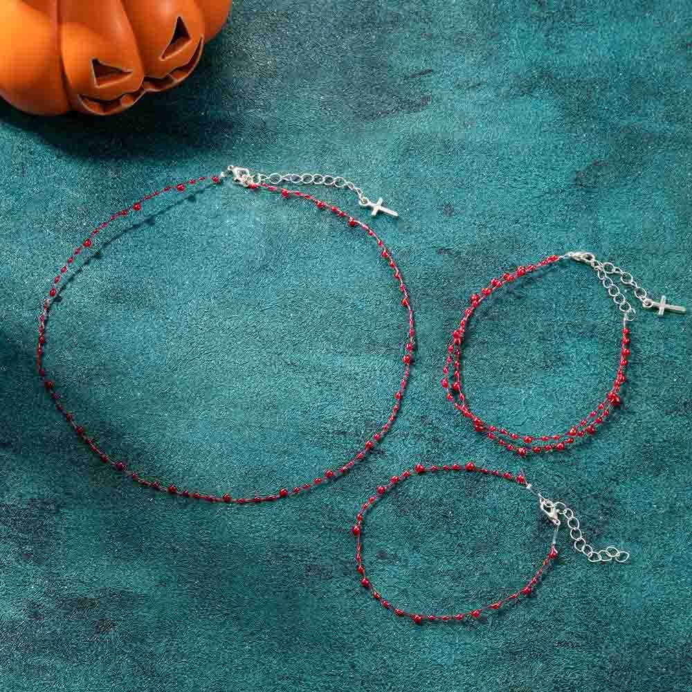 Blood Drop Jewelry Set
