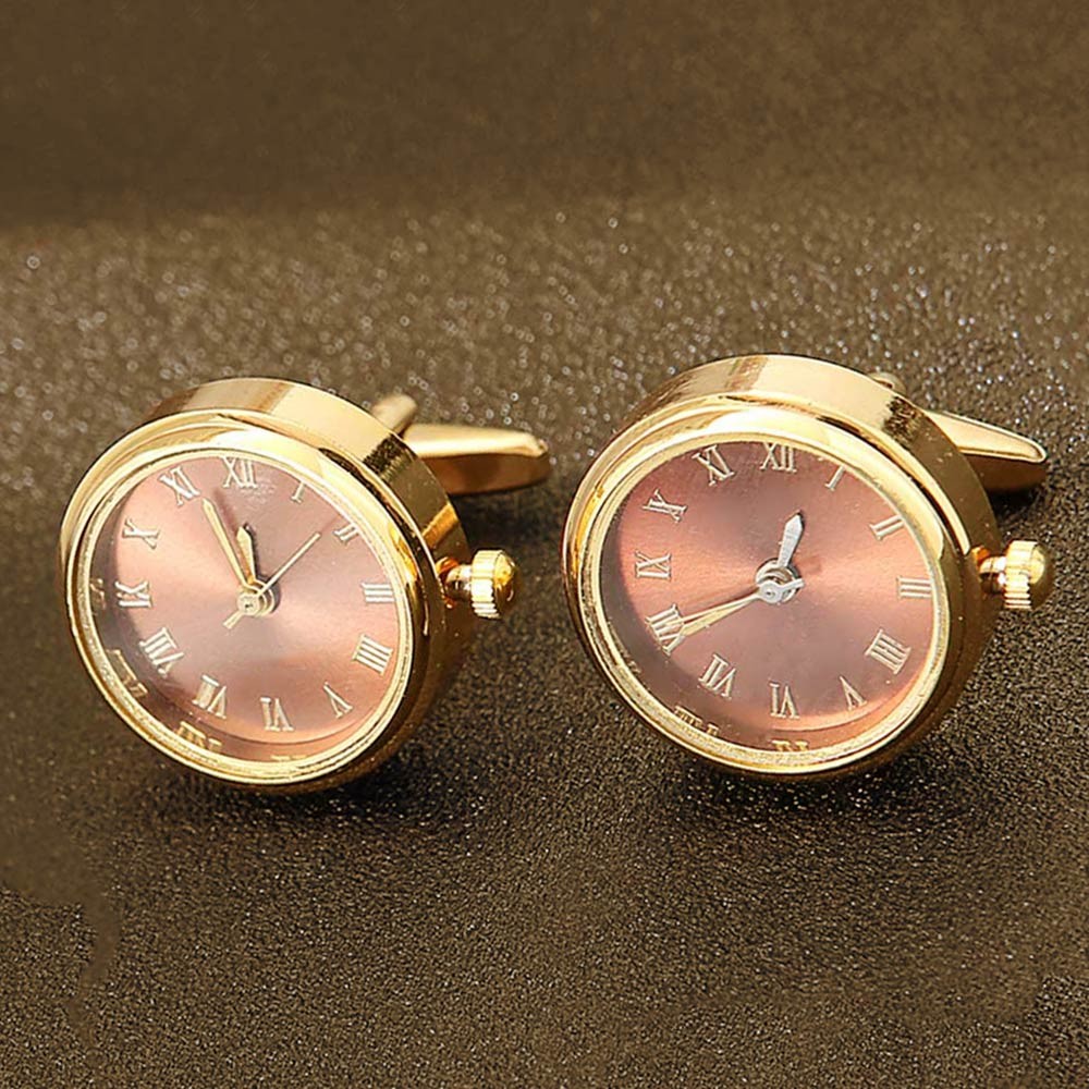 Clock Men's Suit Cufflinks