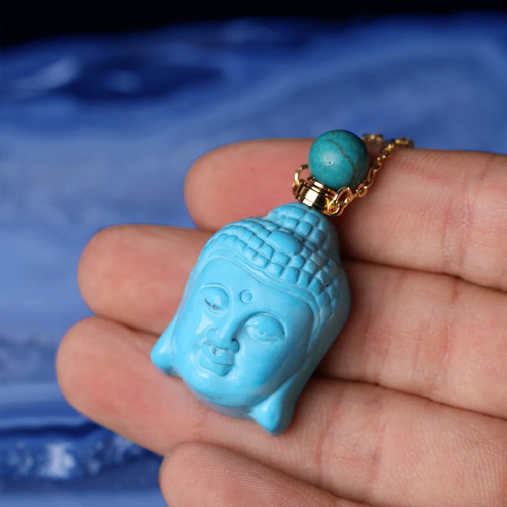 Collier bouteille d'huile essentielle