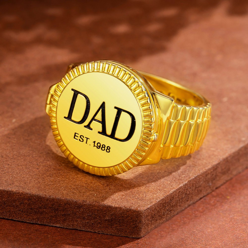 Personalized Photo Engraved Ring