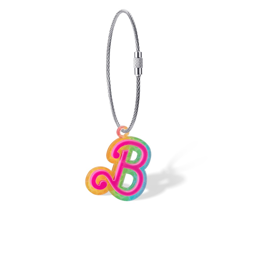 Custom Rainbow Leopard Keychain