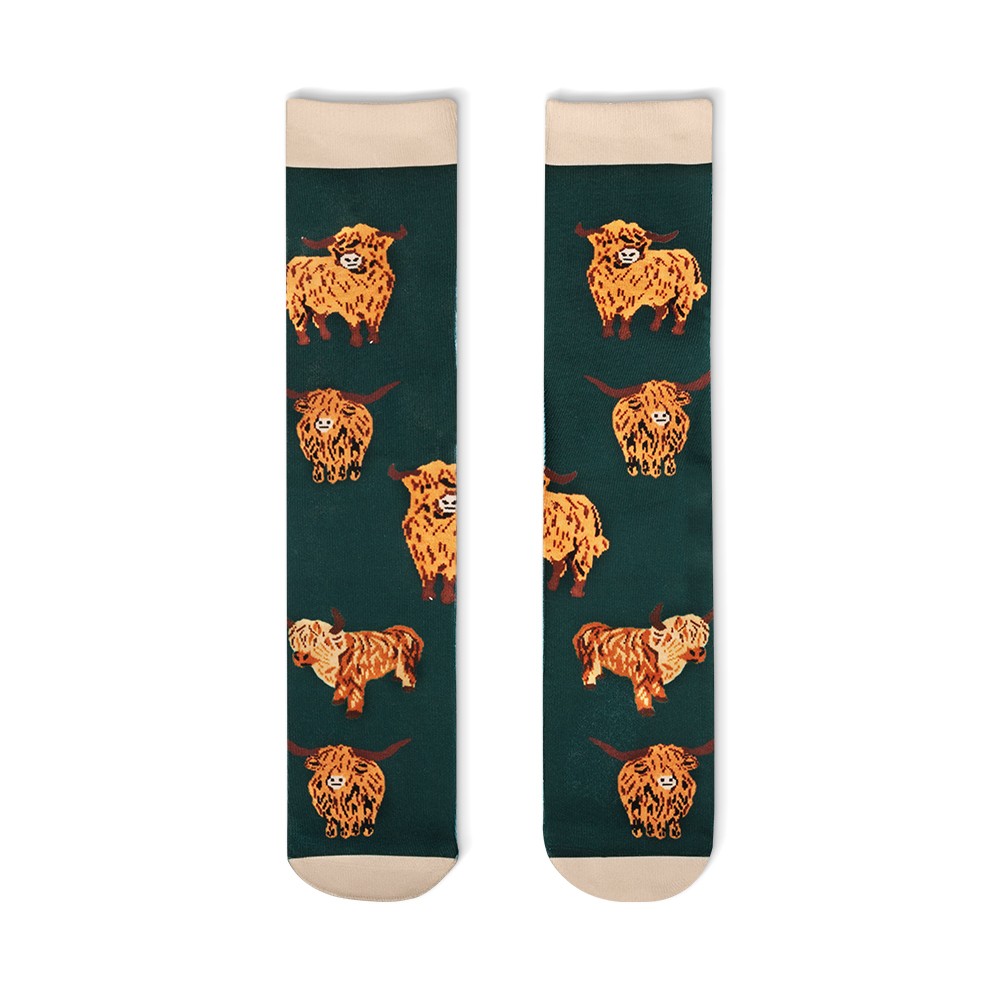highland cow socks