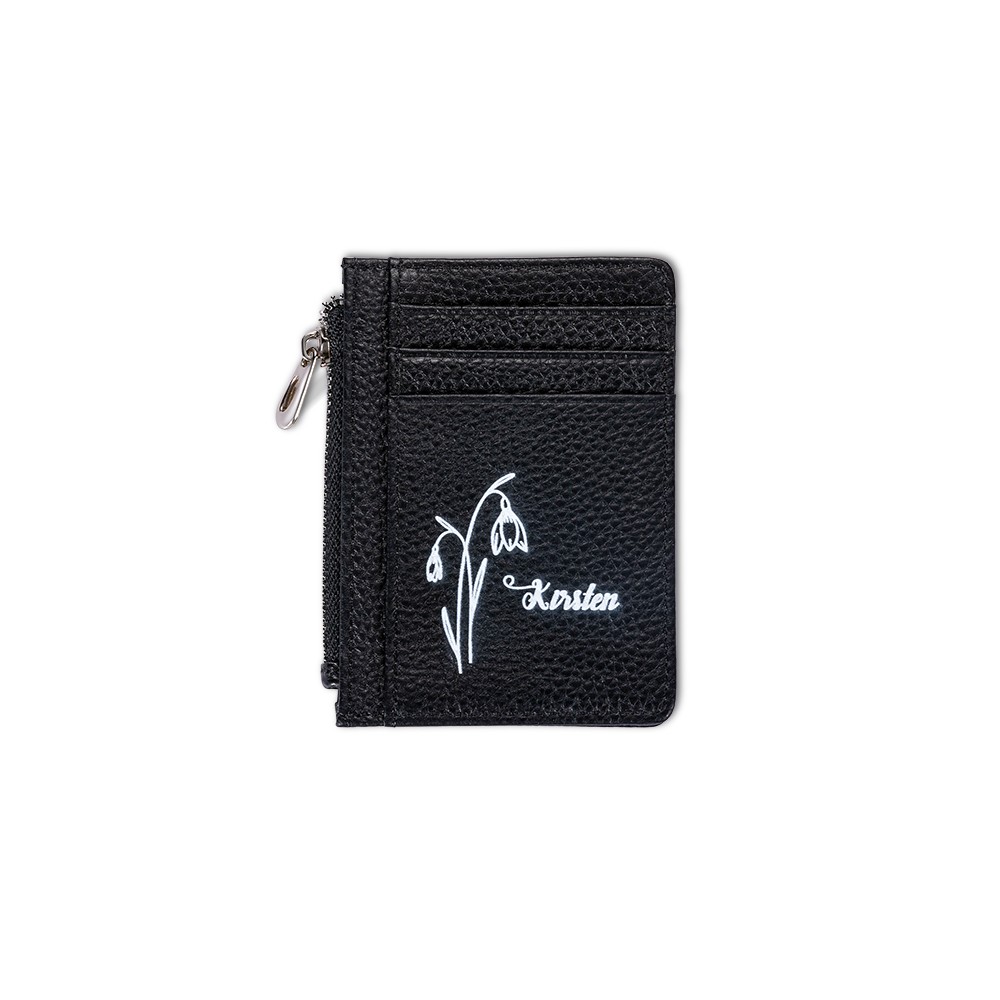 Sac à main personnalisé de fleurs de naissance, porte-monnaie de carte, sac à main monogrammé, portefeuille pour femmes, cadeau de Noël/anniversaire, cadeau pour maman/demoiselles d’honneur
