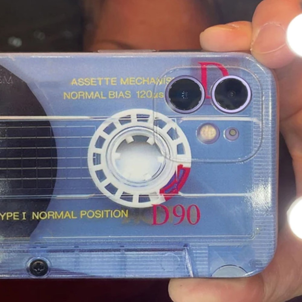 Custom Vintage Cassette Tape Phone Case, 80's Retro Style Audio Mixtape Case for iPhone All Models