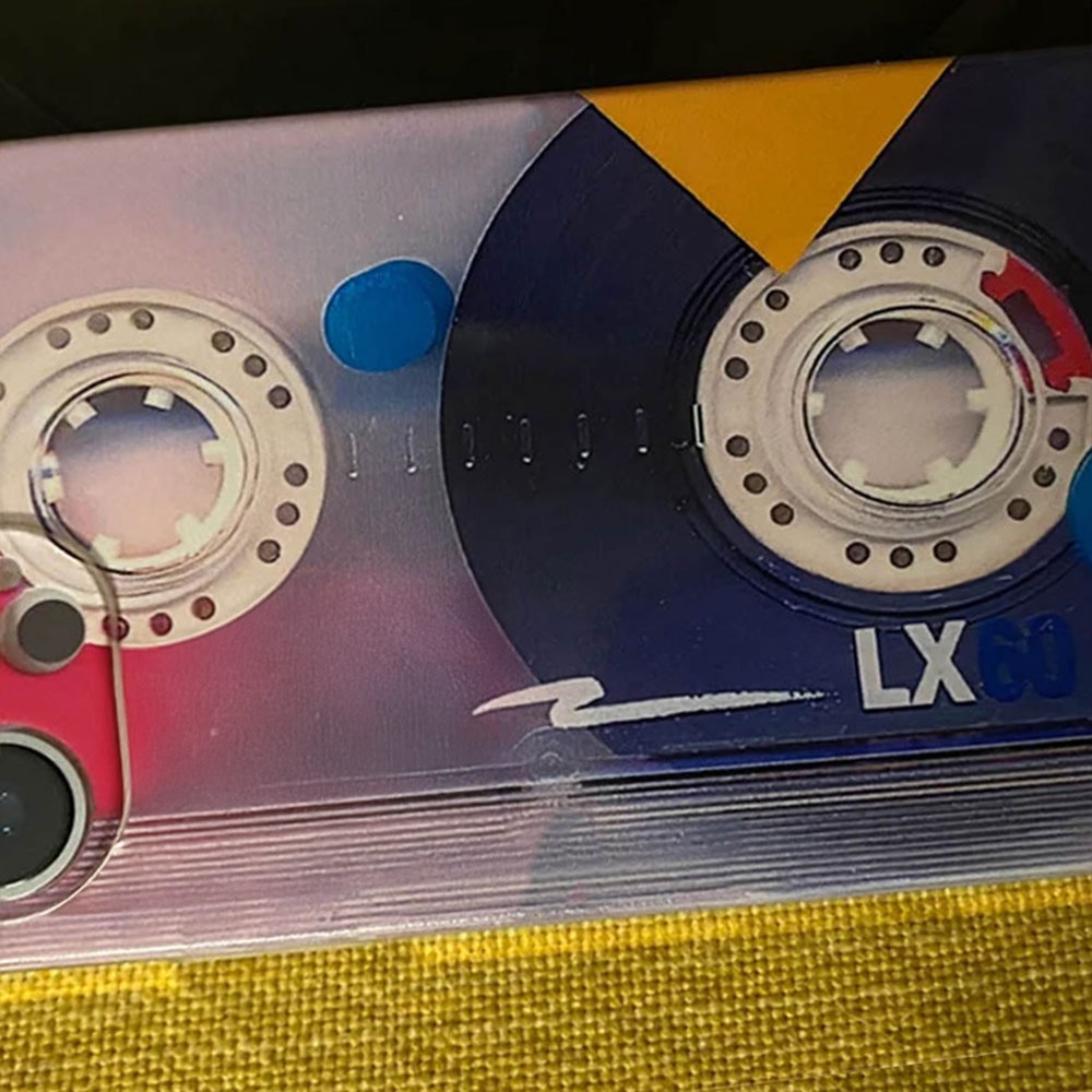 Custom Vintage Cassette Tape Phone Case, 80's Retro Style Audio Mixtape Case for iPhone All Models