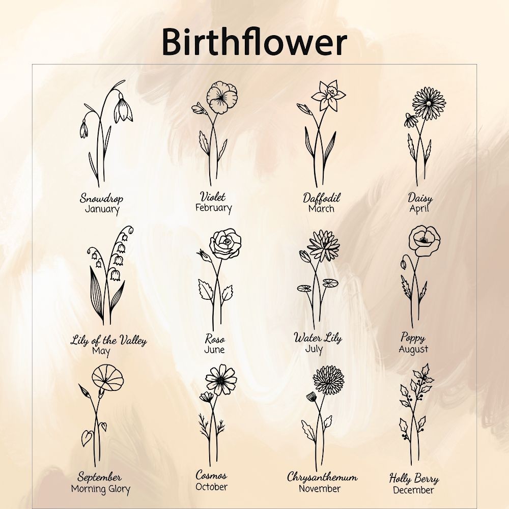 Sac à main personnalisé de fleurs de naissance, porte-monnaie de carte, sac à main monogrammé, portefeuille pour femmes, cadeau de Noël/anniversaire, cadeau pour maman/demoiselles d’honneur