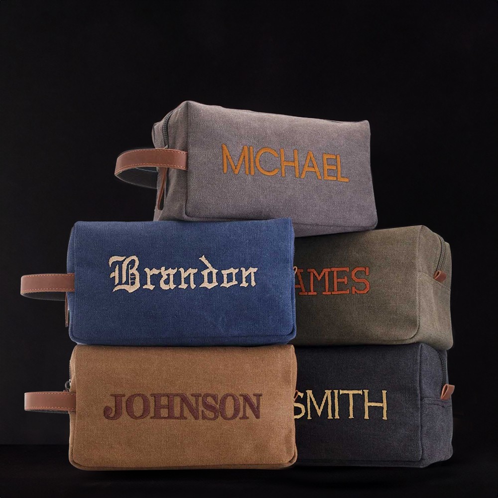 Trousse de toilette en toile pour hommes