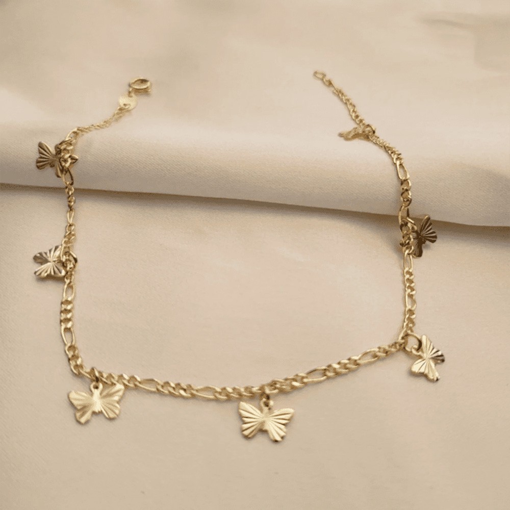 bracelet de cheville papillon