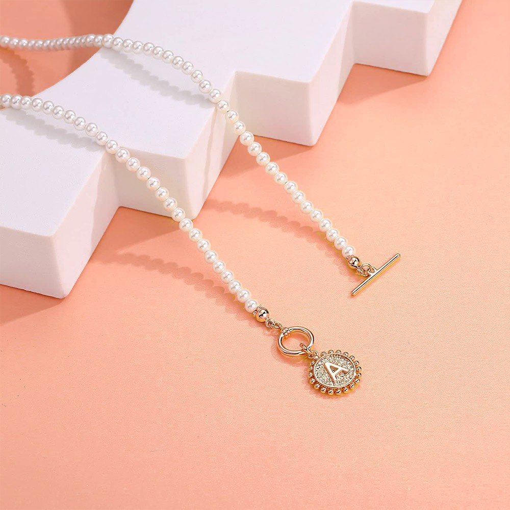 initial choker necklaces for women