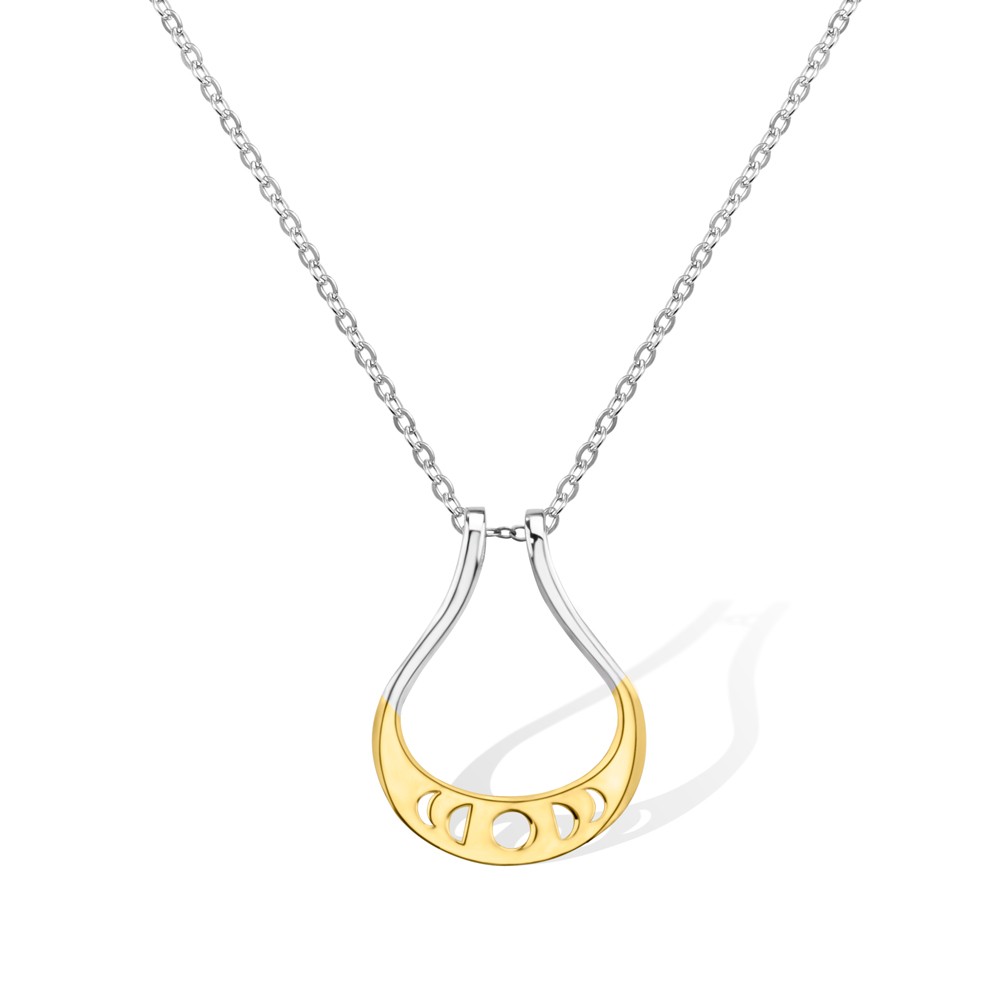 Collier Porte-Anneau Phases de Lune