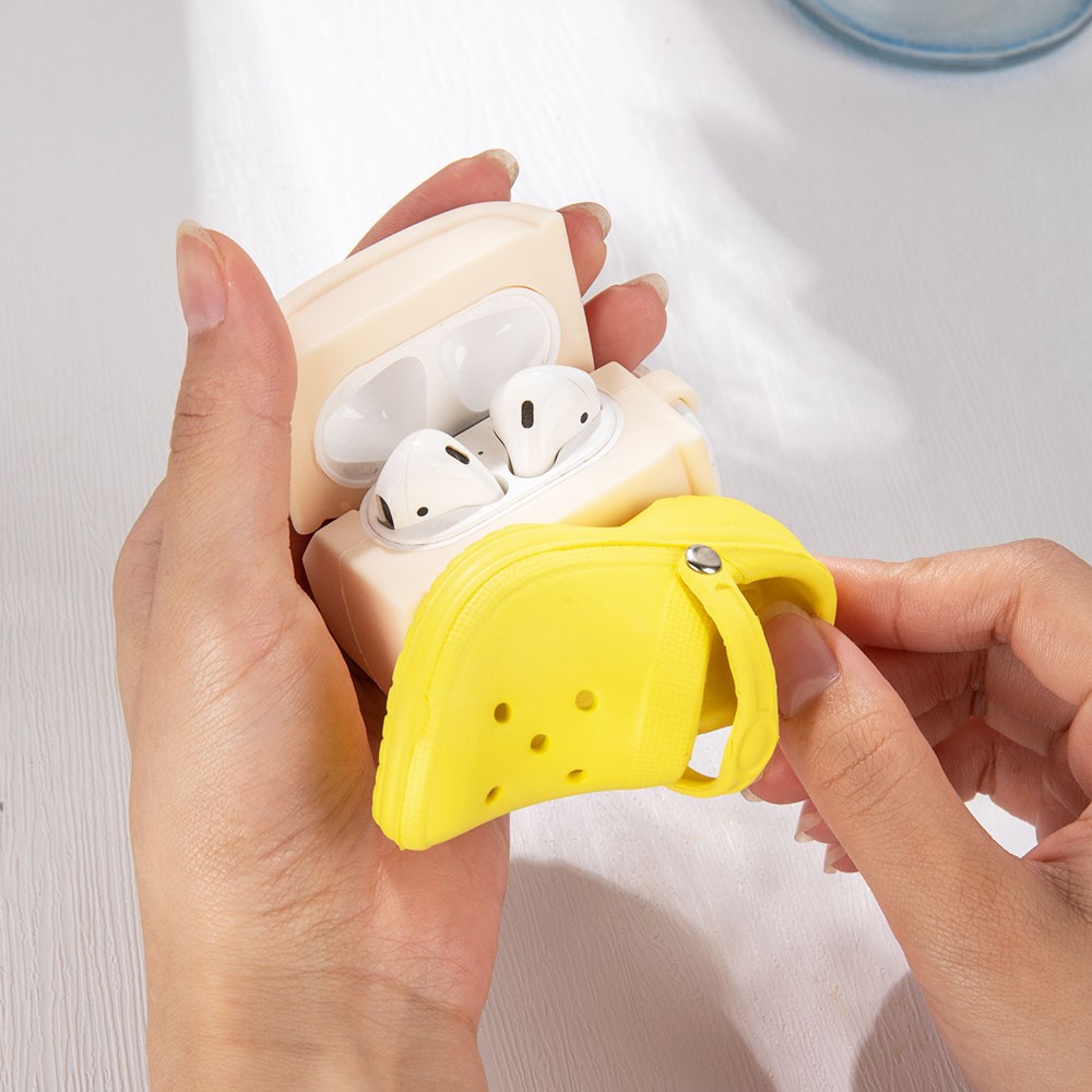 cute hole shoes airpods protective cover