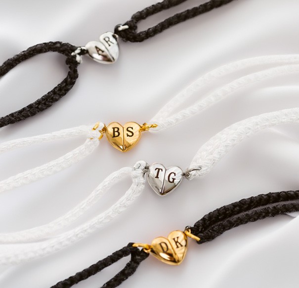 Bracelets assortis pour les couples