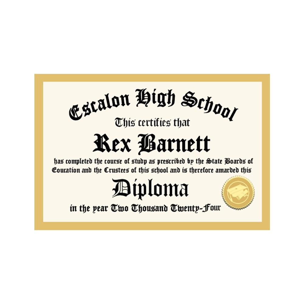 Custom Edible Graduation Diplomas Cupcake Toppers, Rice Crispy Treats Wrappers, Graduation Party Class Reunion Cake Decors, Class of 2023, Set of 10