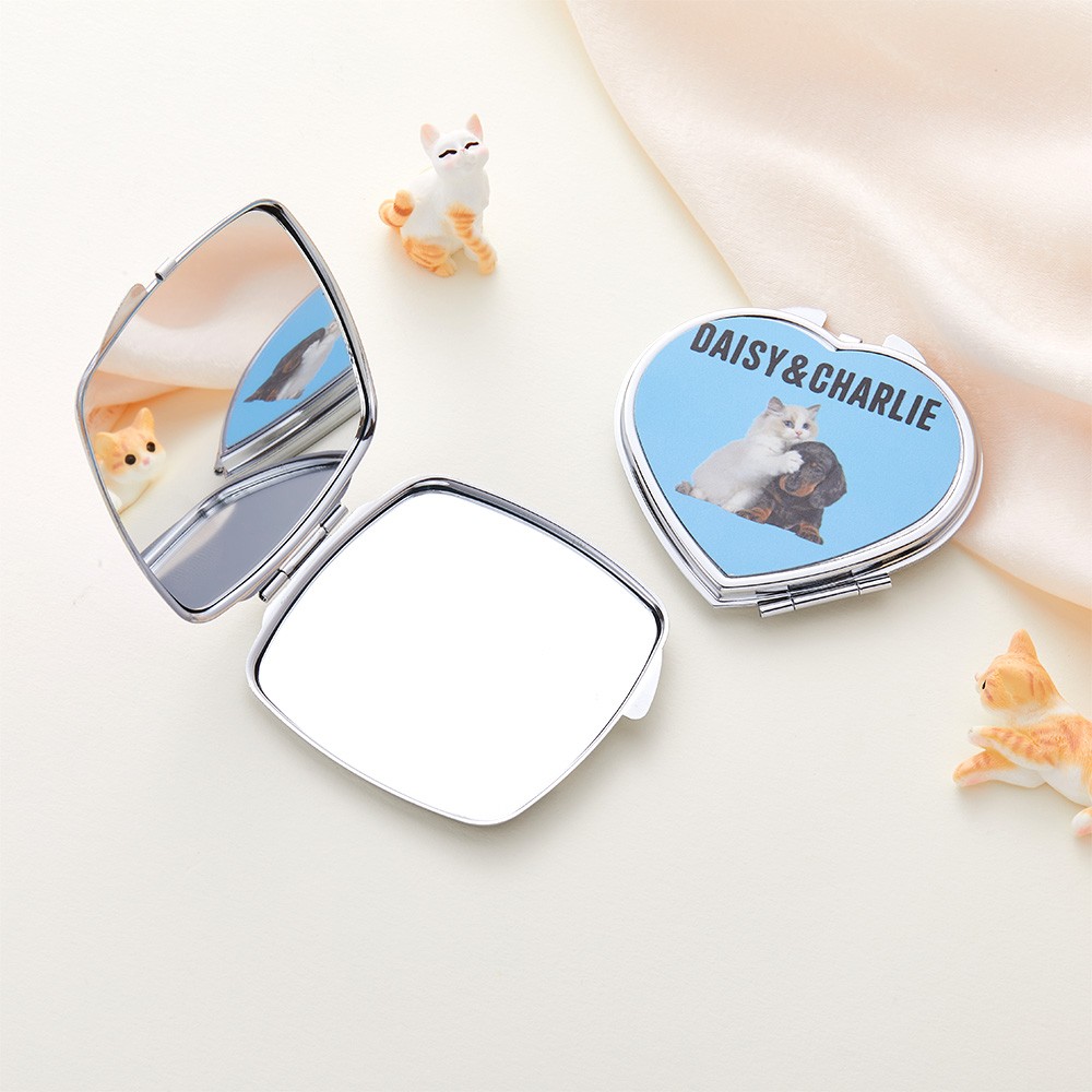 Pet Portrait Compact Mirror