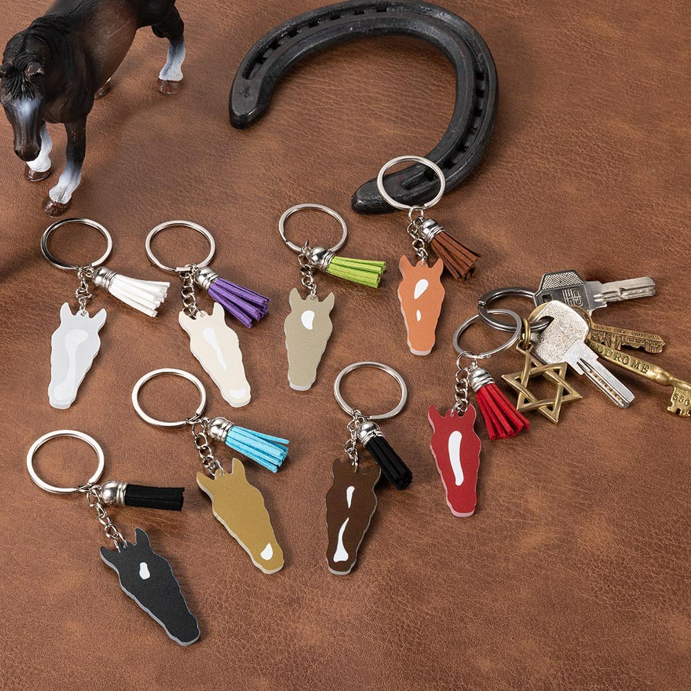 Horse Marking Face Keychain