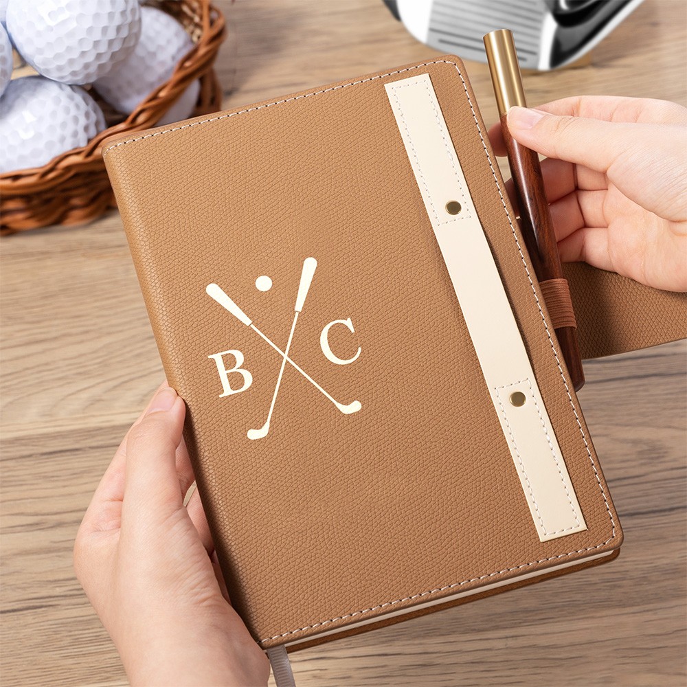 Customized Golf Leather Notebook
