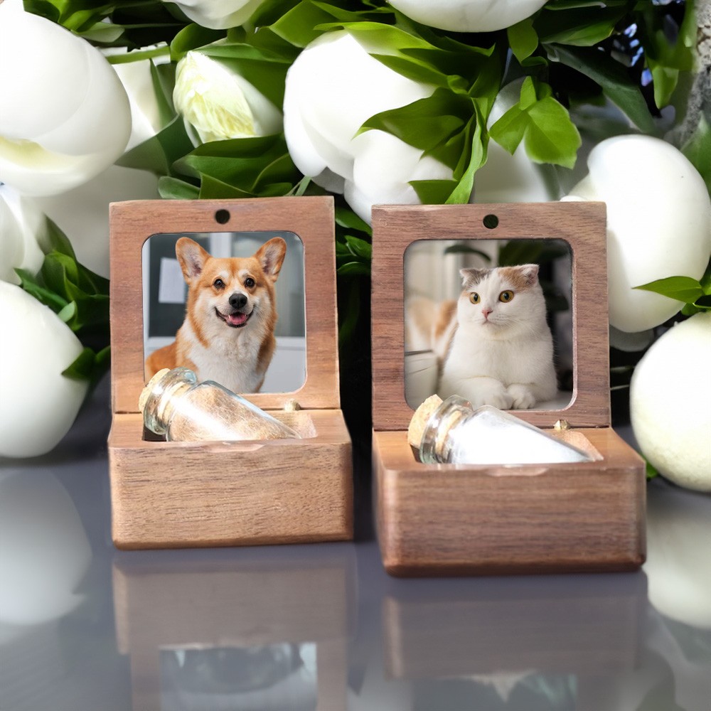 Souvenir en bois de fourrure d’animal familier