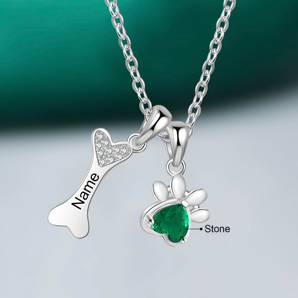 dog bone necklace