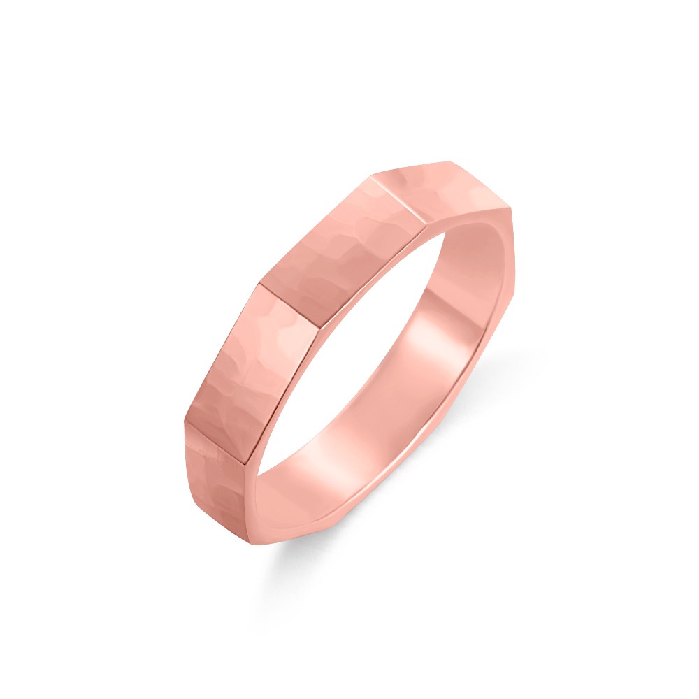 Personalized Name Octagon Bolt Ring