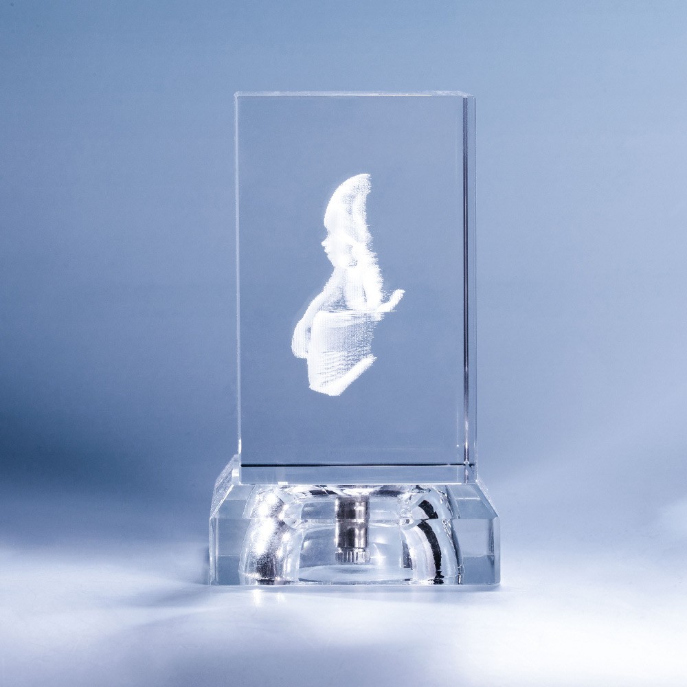 Baby's First Christmas 3D Crystal Photo Engraved Gift Baby's First Christmas 3D Crystal Photo Engraved Gift