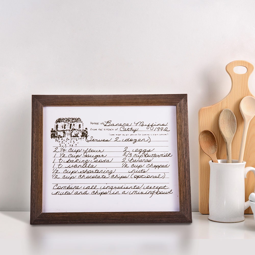 plate with recipe