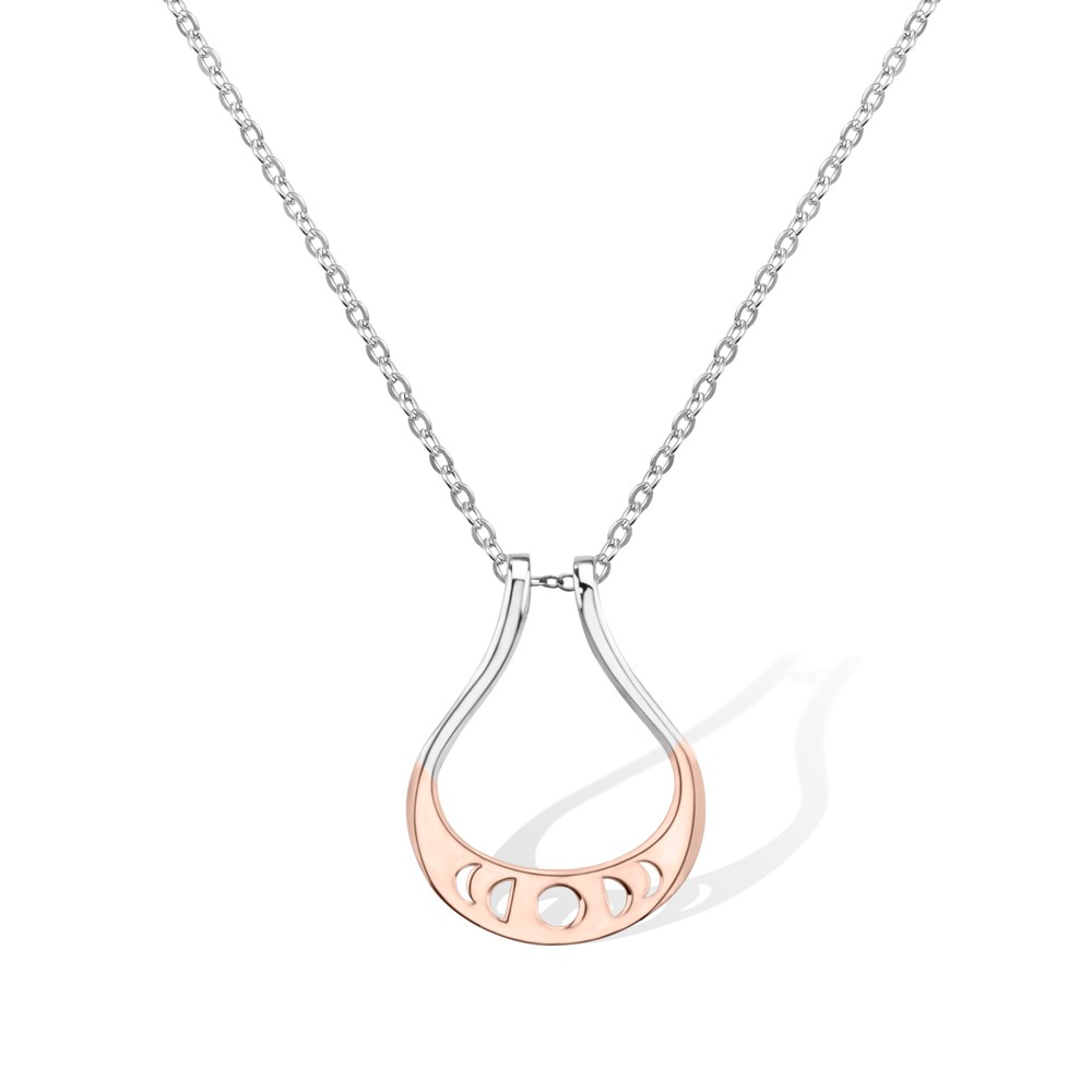 Collier Porte-Anneau Phases de Lune