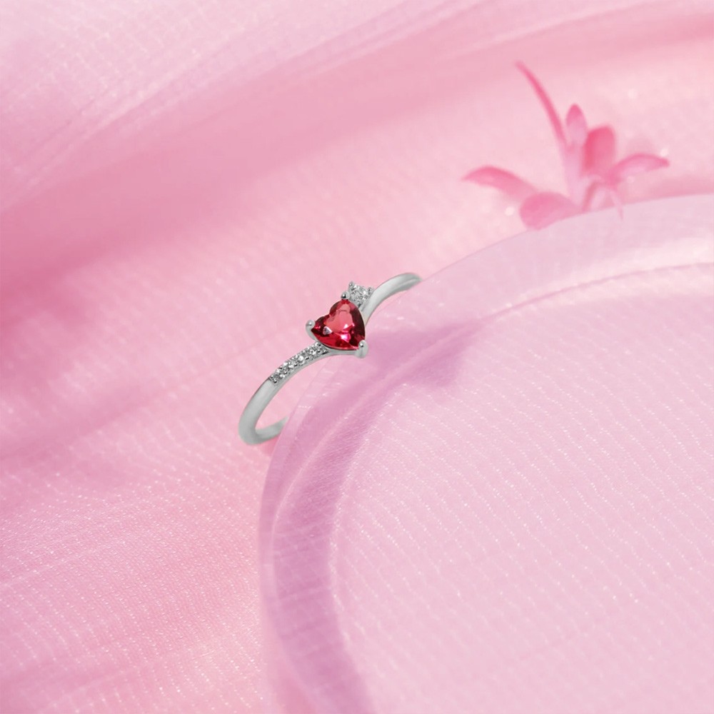 bague coeur femme