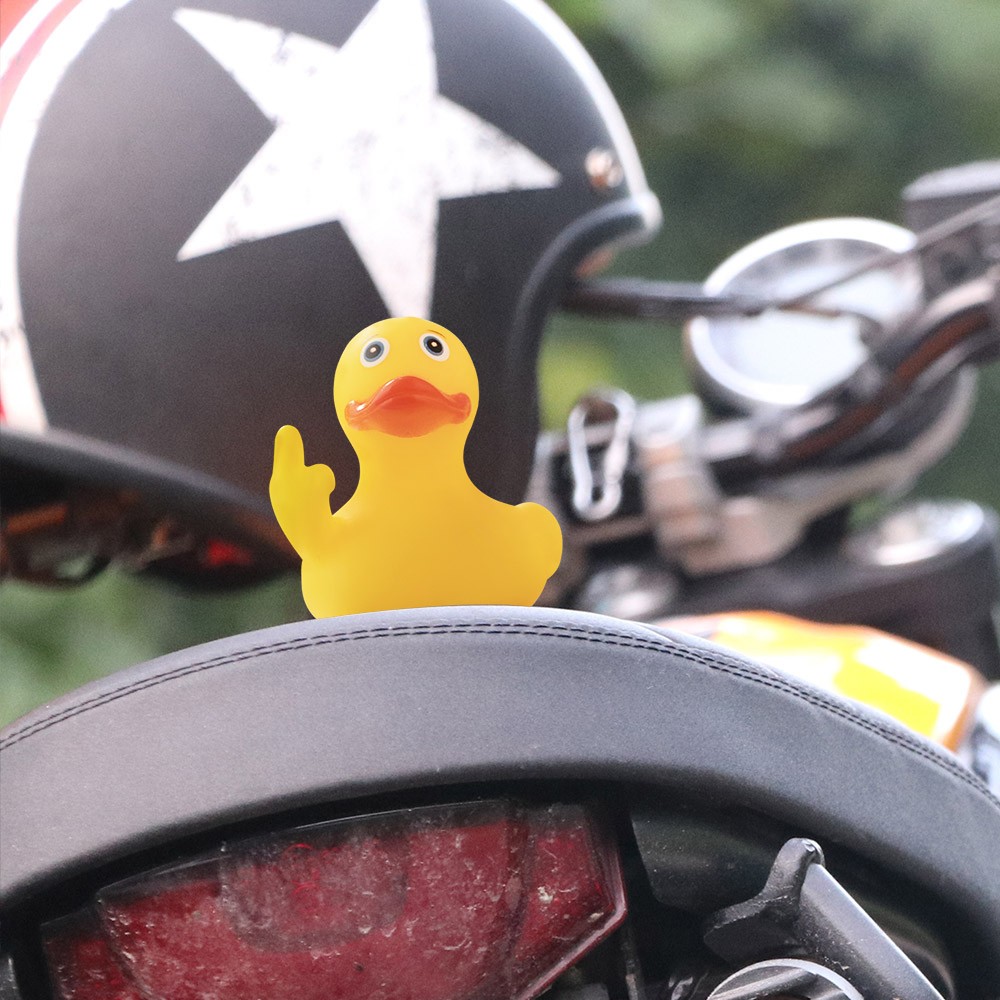 Ornements de voiture de canard en caoutchouc