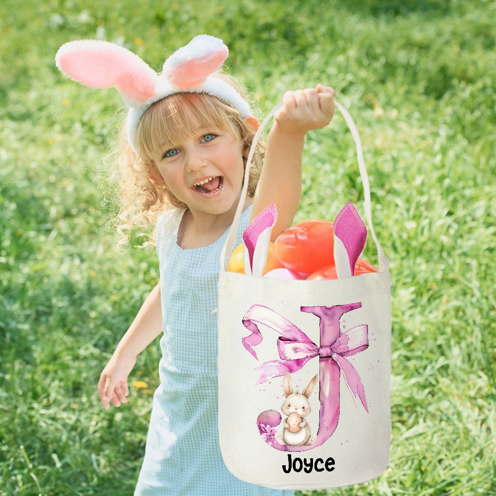 Easter egg basket with name
