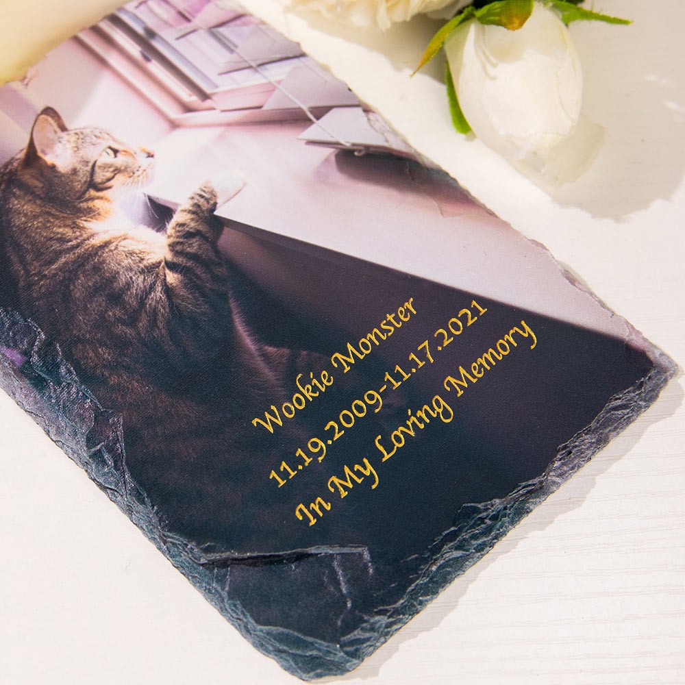 dog memorial plate