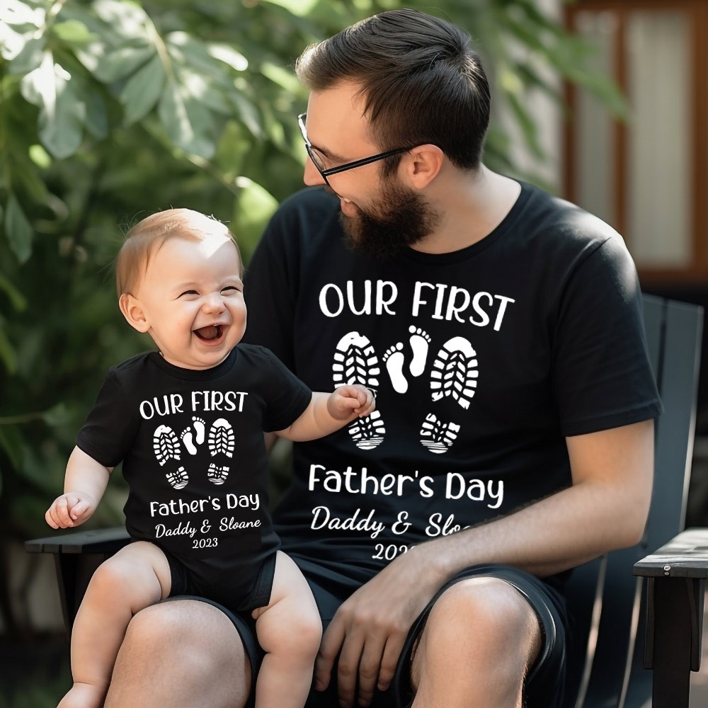 Papa et bébé assortis