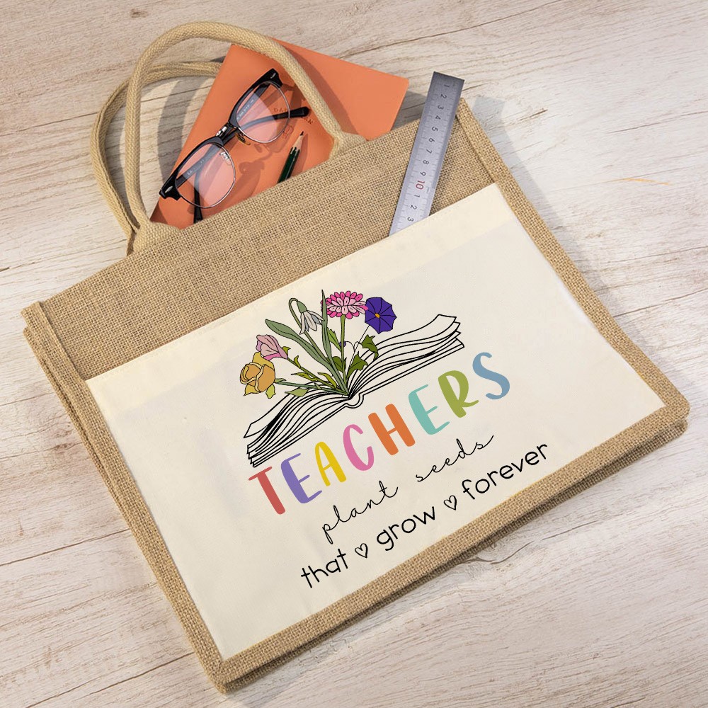 customized jute beach bags