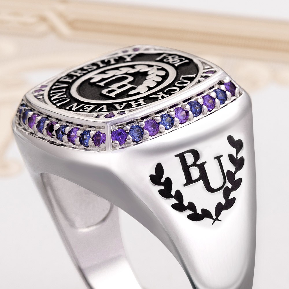 custom letter ring