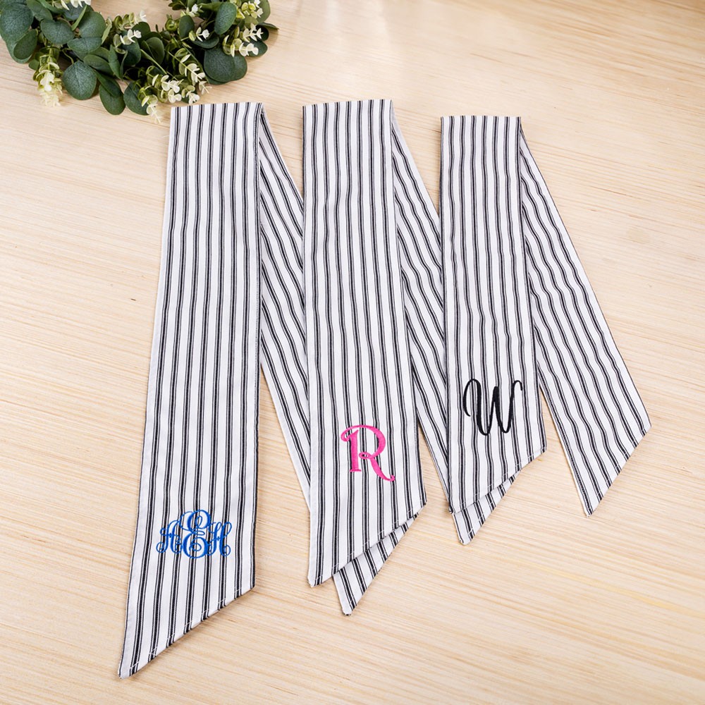 embroidered scarf