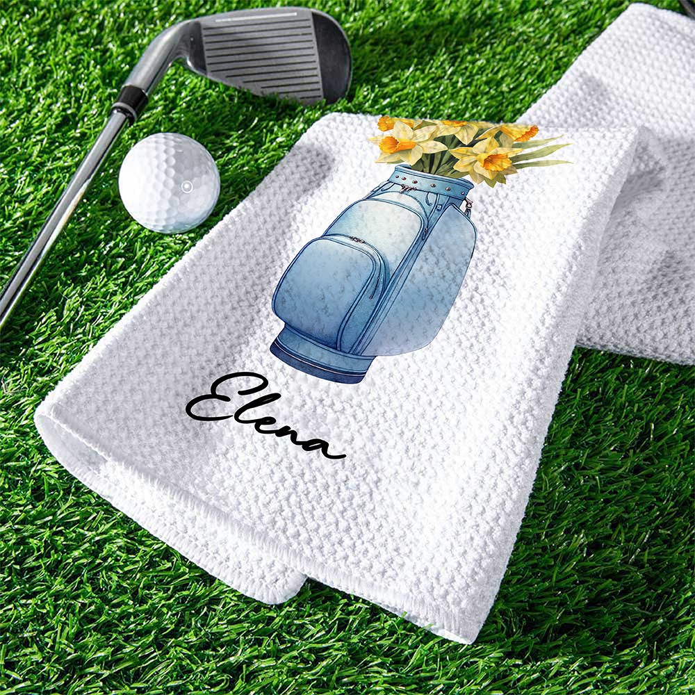 personalized golf towel with name