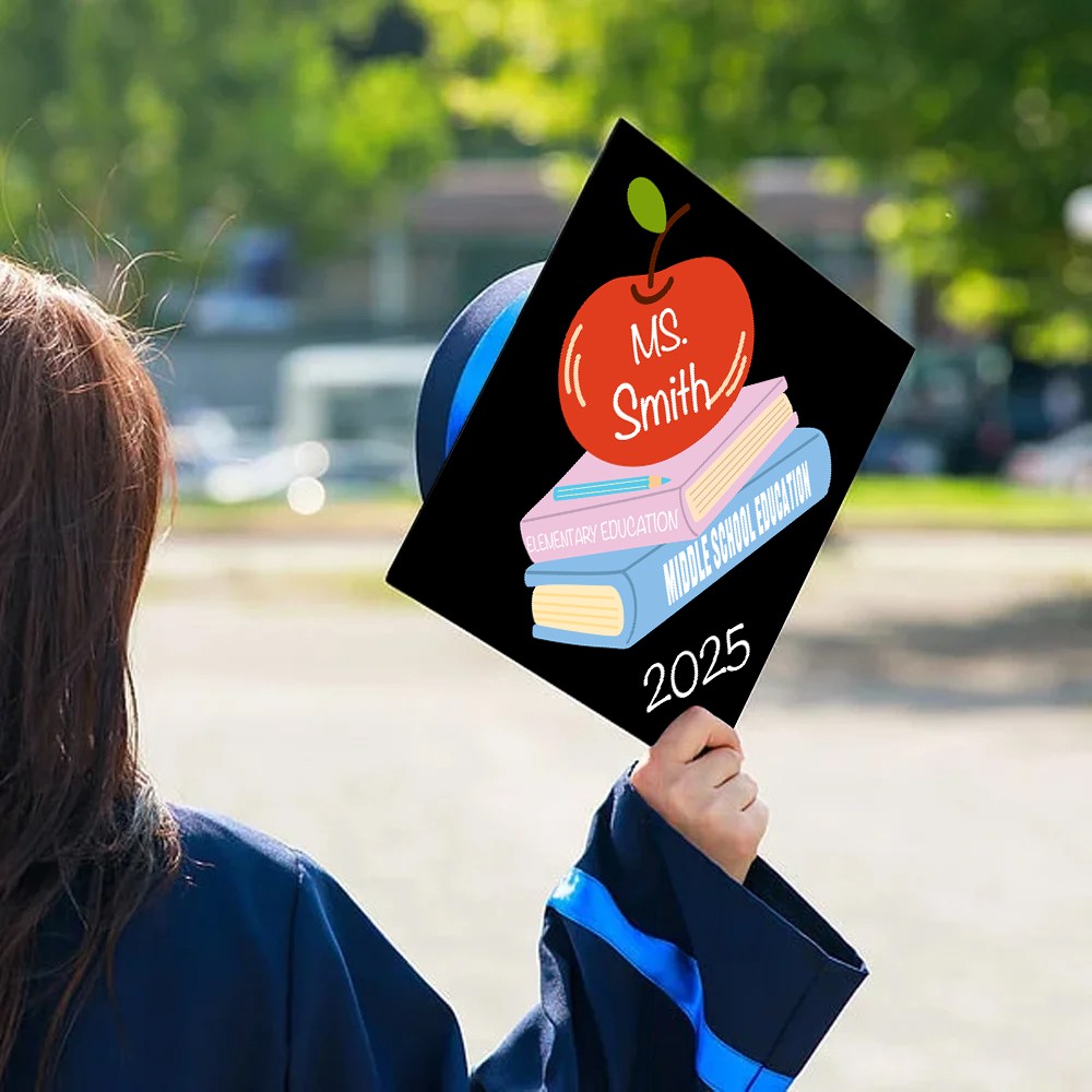 teacher cap topper